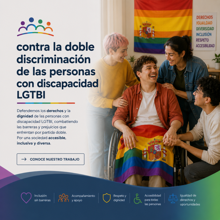 Contra el estigma de las personas VIH+ Por la plena inclusión y la no doble discriminación de las personas discapacitadas LGTBIQ+